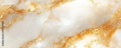 Seamless marble pattern in pale gold with subtle white veins, [Abstract Background Marble], [Elegant and refined]