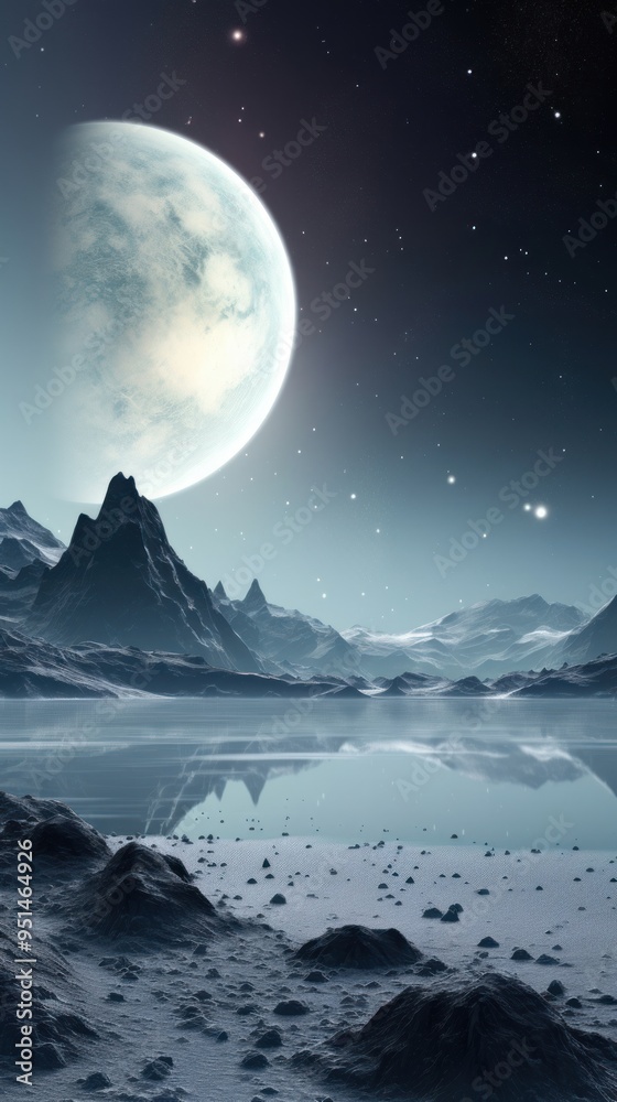 Space moon landscape astronomy. Space moon landscape astronomy.
