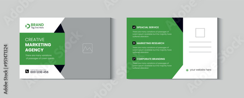 Corporate marketing agency postcard business Layout Eddm template