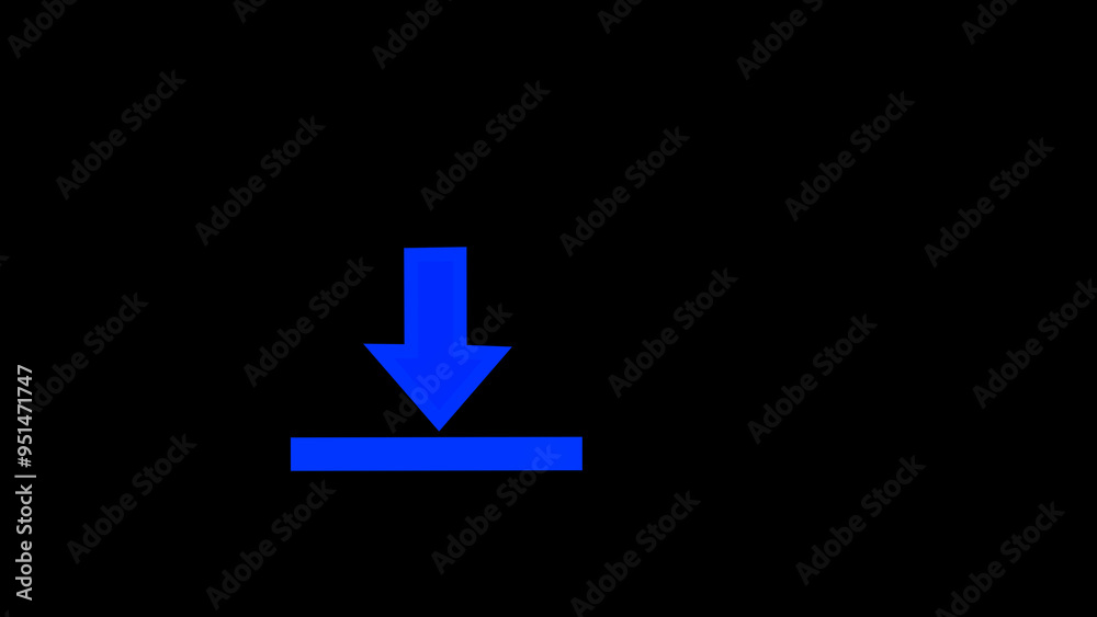 Fototapeta premium Simple download icon isolated on white background. Software download icon .Download icon in trendy flat style isolated on background. Download icon page symbol for your web site design .