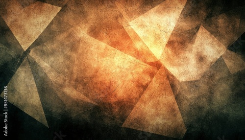 Abstract Geometric Pattern with a Grunge Texture