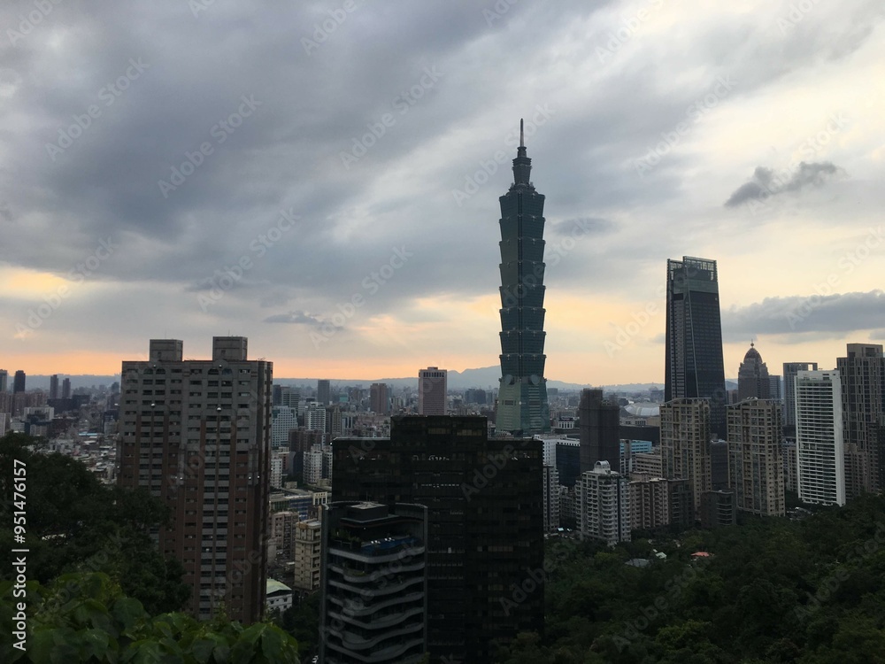 Fototapeta premium city skyline in Taiwan
