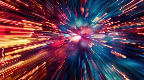 Abstract Light Trails