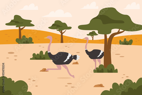 Exploring Africa Illustration