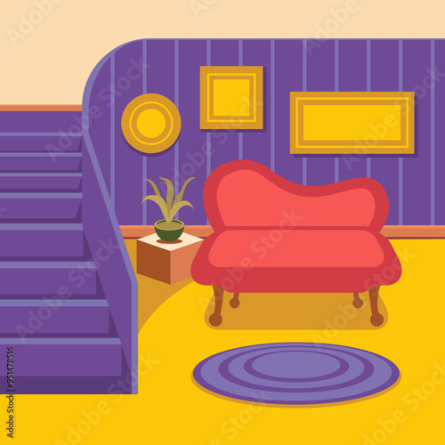 interior design room illustration