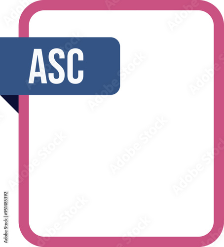 ASC File rectangular icon