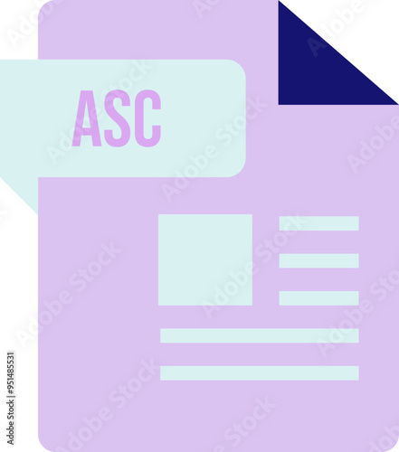 ASC ip icon sharp corners lines and rectangle with symbol