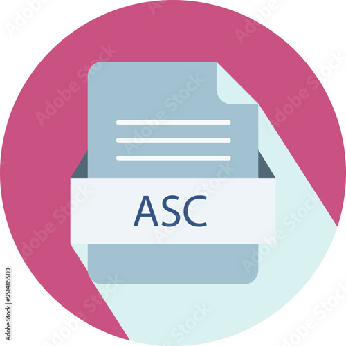 ASC  File icon with black shadow