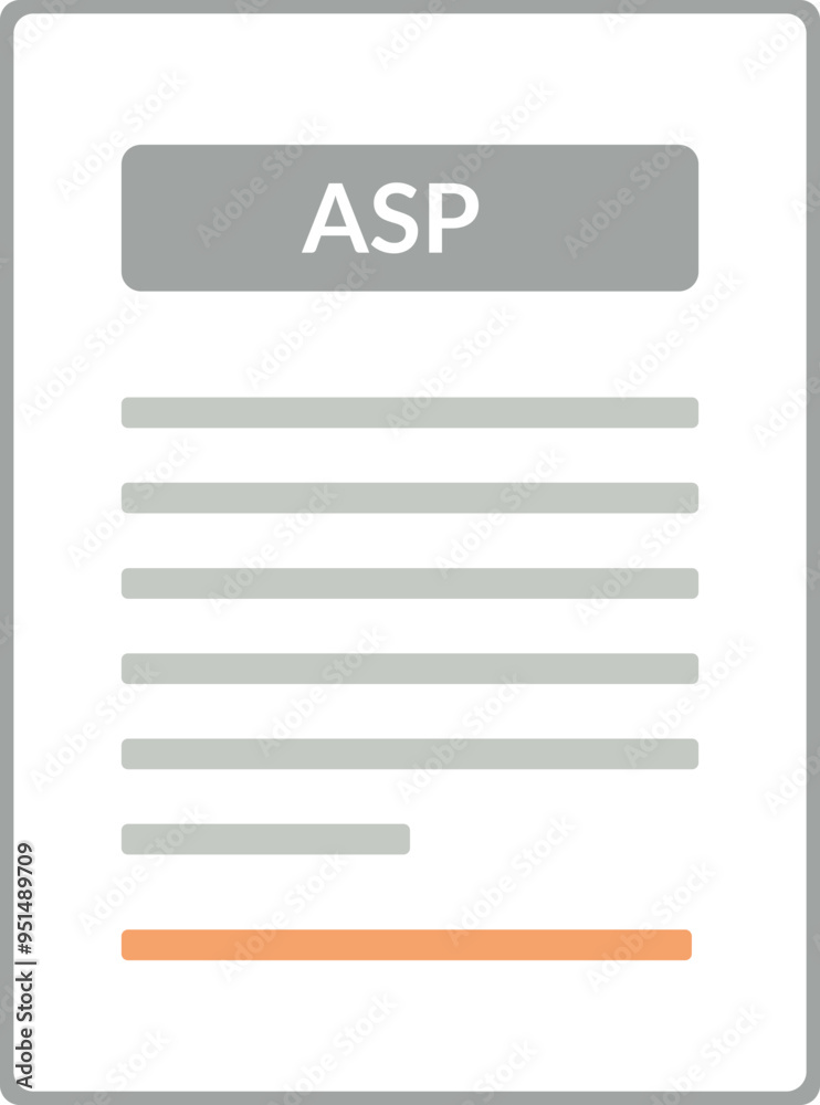 ASP icon 2 color combination mixture ASP icon 2 color combination mixture