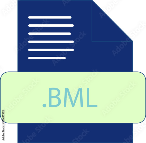 BML File extension icon fill and bebes writting