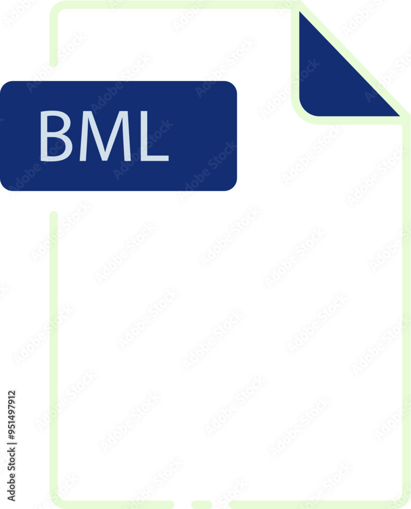 BML File format minimal icon outline BML File format minimal icon outline