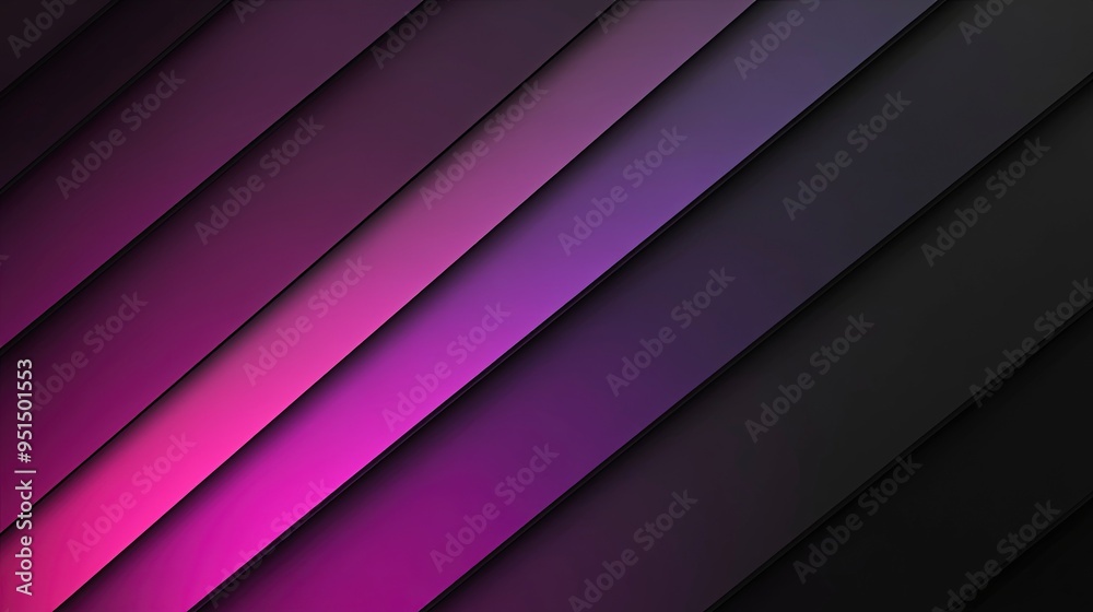Obraz premium Black purple Deep Gradient Background.