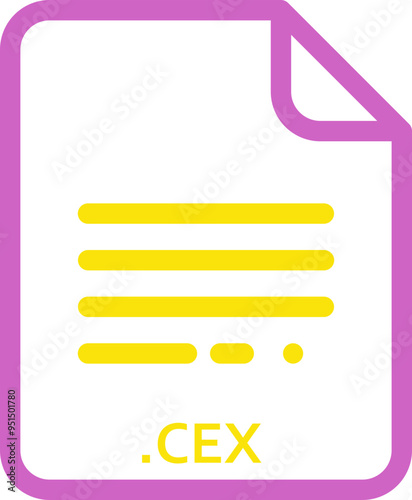 CEX doted and dashed icon inside transparent photo