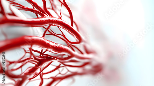 Hypertension management detailed blood vessel network