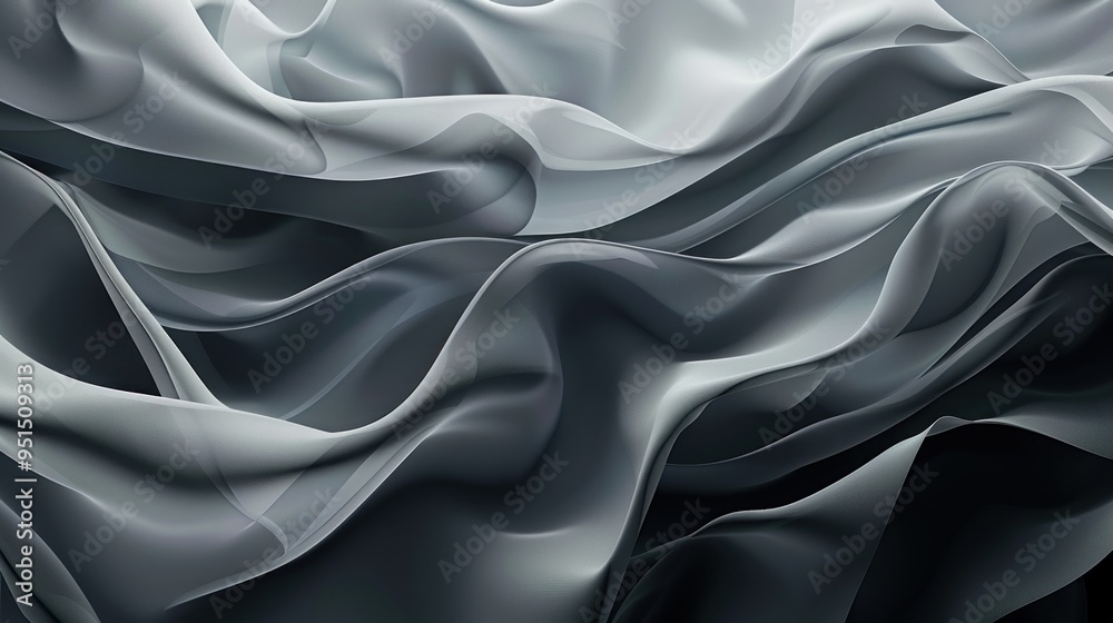 Obraz premium Abstract Fabric Texture in Grey Tones