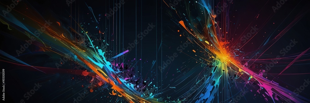 Obraz premium techno background