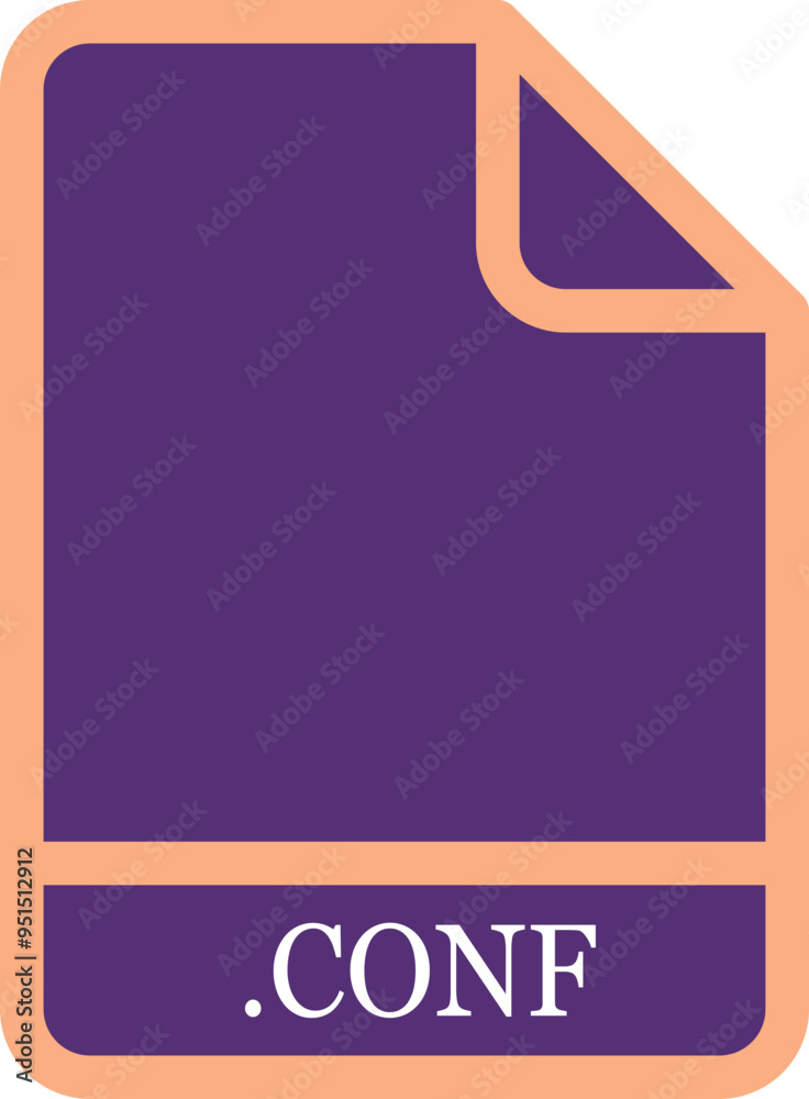 CONF inside fill icon with minimal lines and rectangle CONF inside fill icon with minimal lines and rectangle