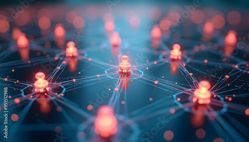 Abstract Network of Interconnected Nodes with a Central Hub