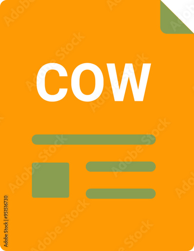 COW file icon with symbol