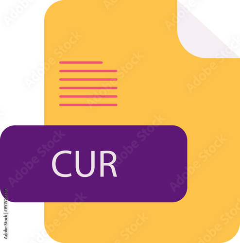 CUR file extension rounded lines and shape