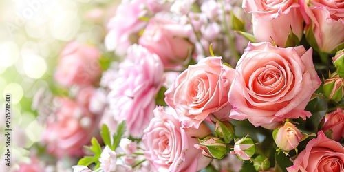 bouquet of pink roses