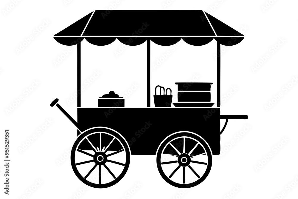 Street vendor cart selling vector illustration
Street vendor cart selling vector illustration