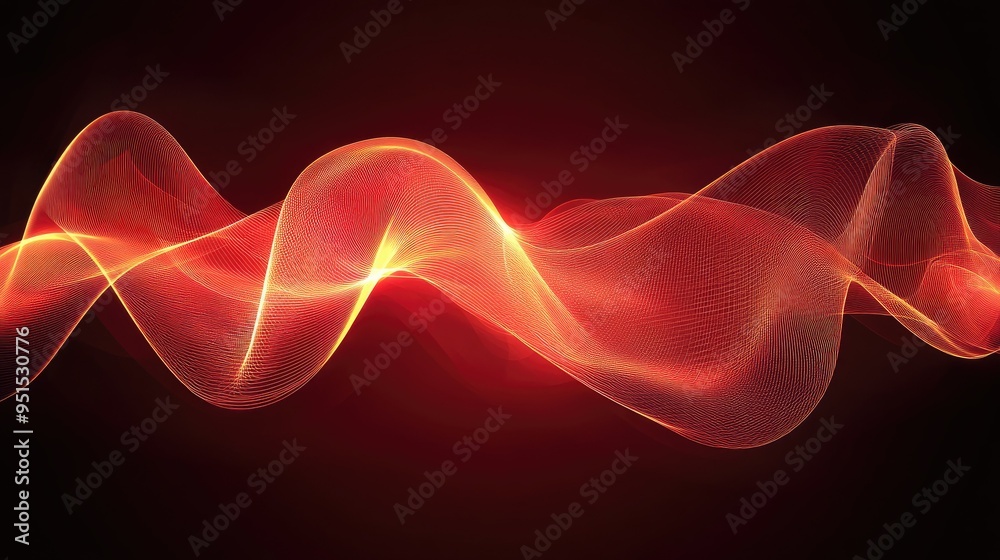 Obraz premium abstract rhythm wavy line graphic for background