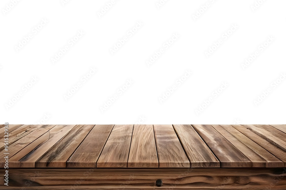 Realistic Wooden Tabletop or Surface Isolated on White Background for Product Display Mockups Realistic Wooden Tabletop or Surface Isolated on White Background for Product Display Mockups