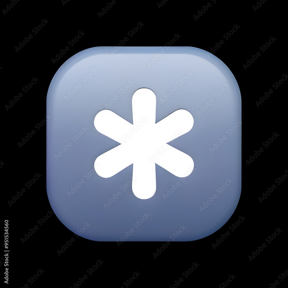 Obraz premium Asterisk Symbol Emoji