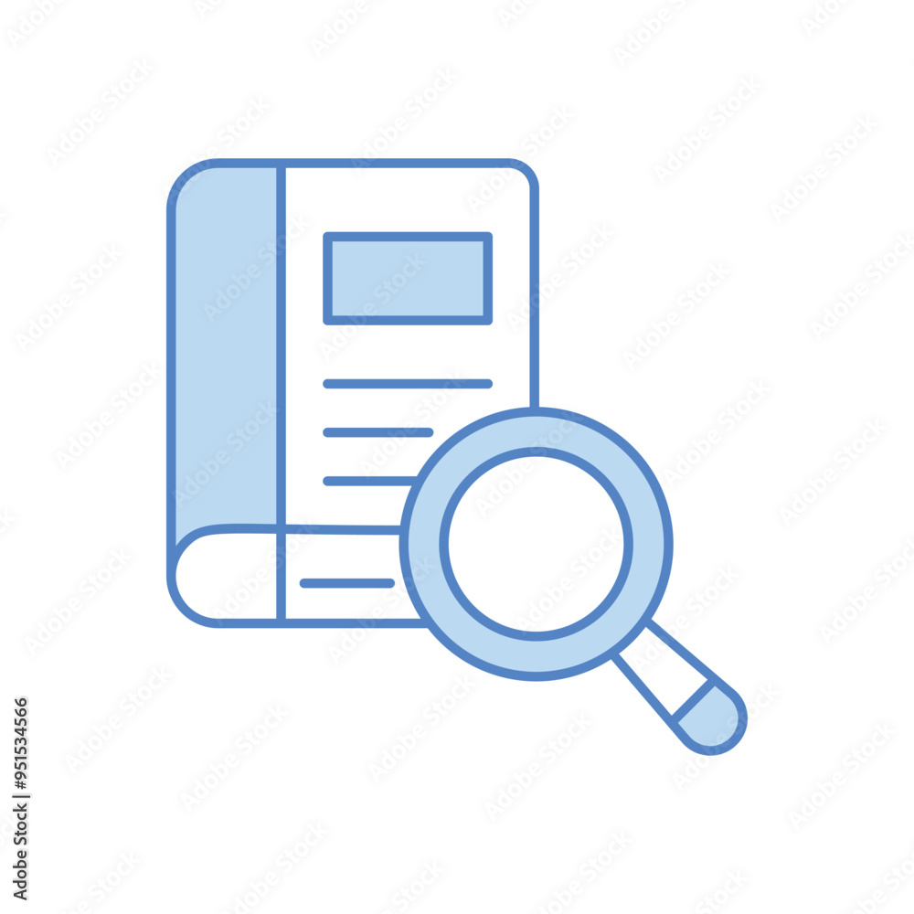 Dictionary Search vector icon