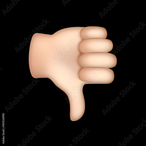 Thumbs Down Emoji (Light Skin Tone)
