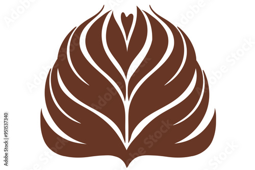 Latte Art pattern, Rosetta Coffee latte art illustration, cappuccino latte art.  latte art, rosette latte art pattern, coffee latte illustration