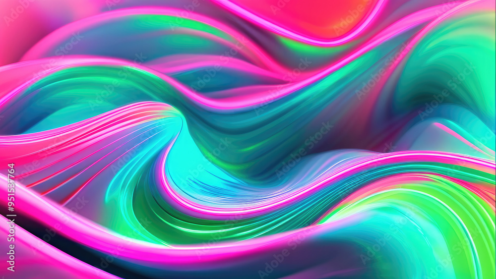 Striking Neon Background with Bold and Captivating Colors