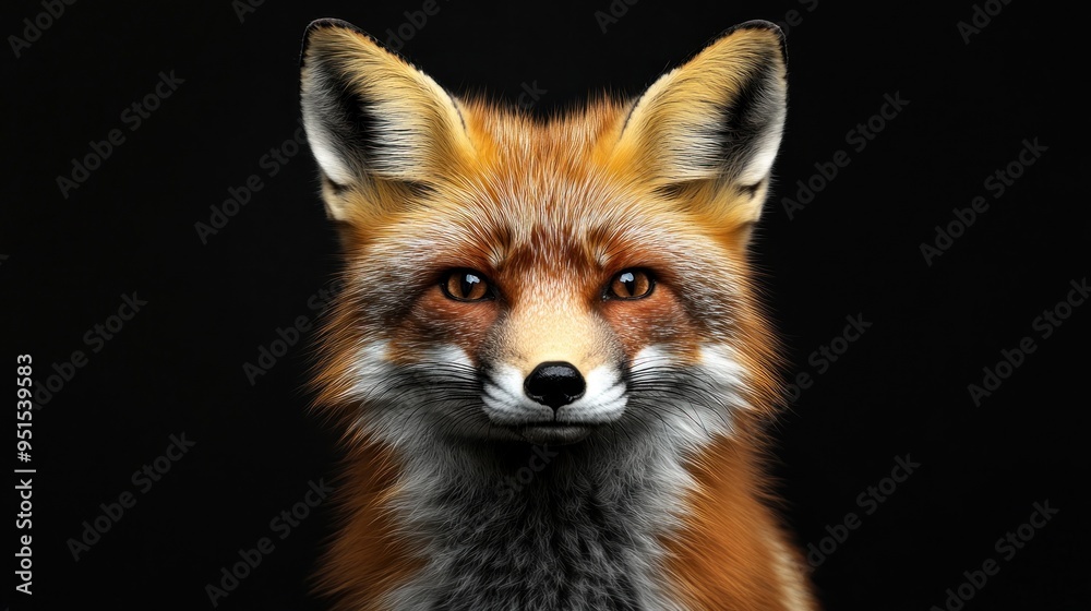Close-up Portrait of a Red Fox Close-up Portrait of a Red Fox