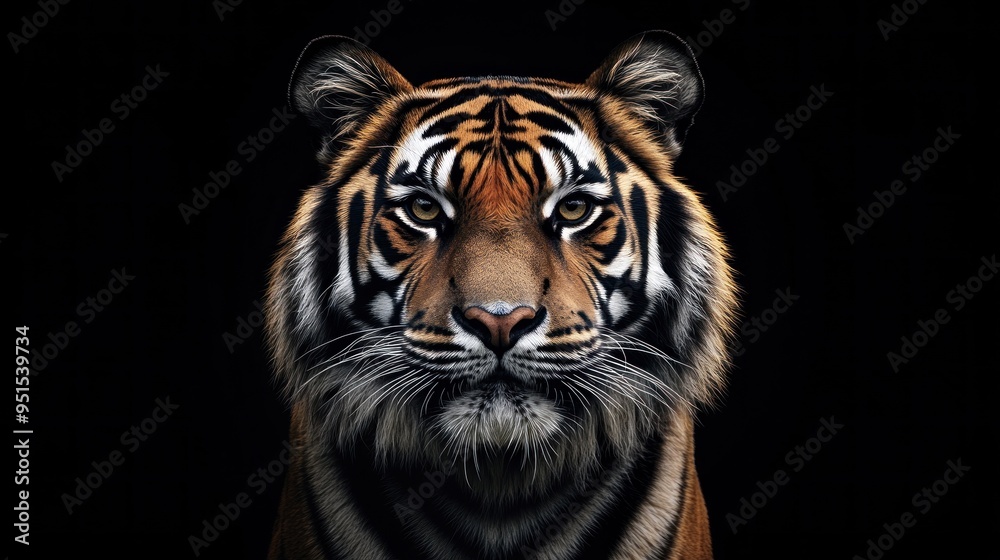 Naklejka premium Majestic Tiger Portrait