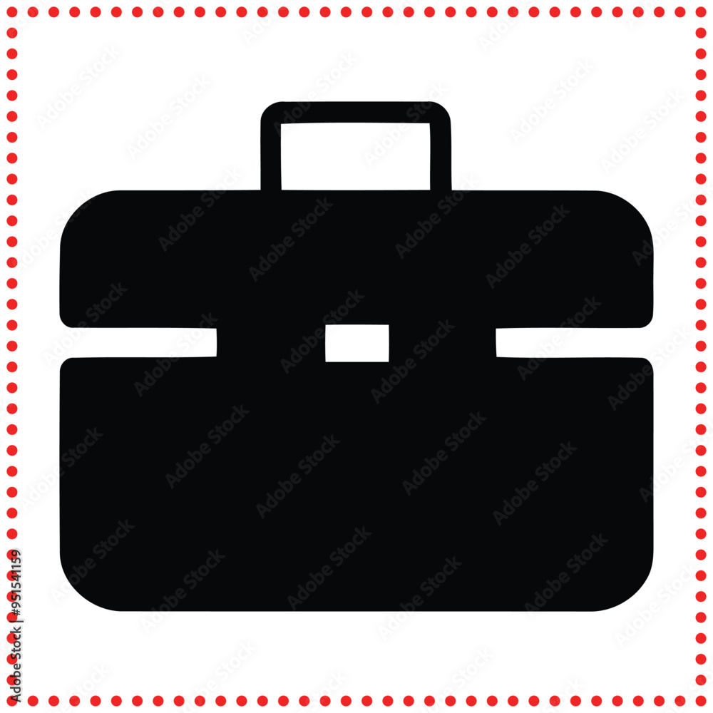 Elegant Business Briefcase Icon Vector Perfect for Office Branding, Corporate Designs, and Business Graphics Elegant Business Briefcase Icon Vector Perfect for Office Branding, Corporate Designs, and Business Graphics
