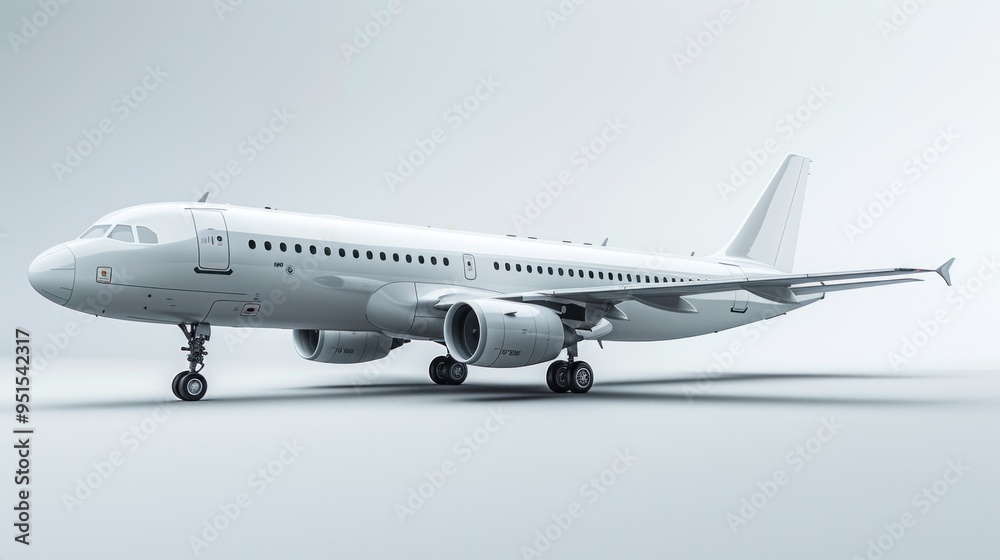 White Airplane on a Runway White Airplane on a Runway