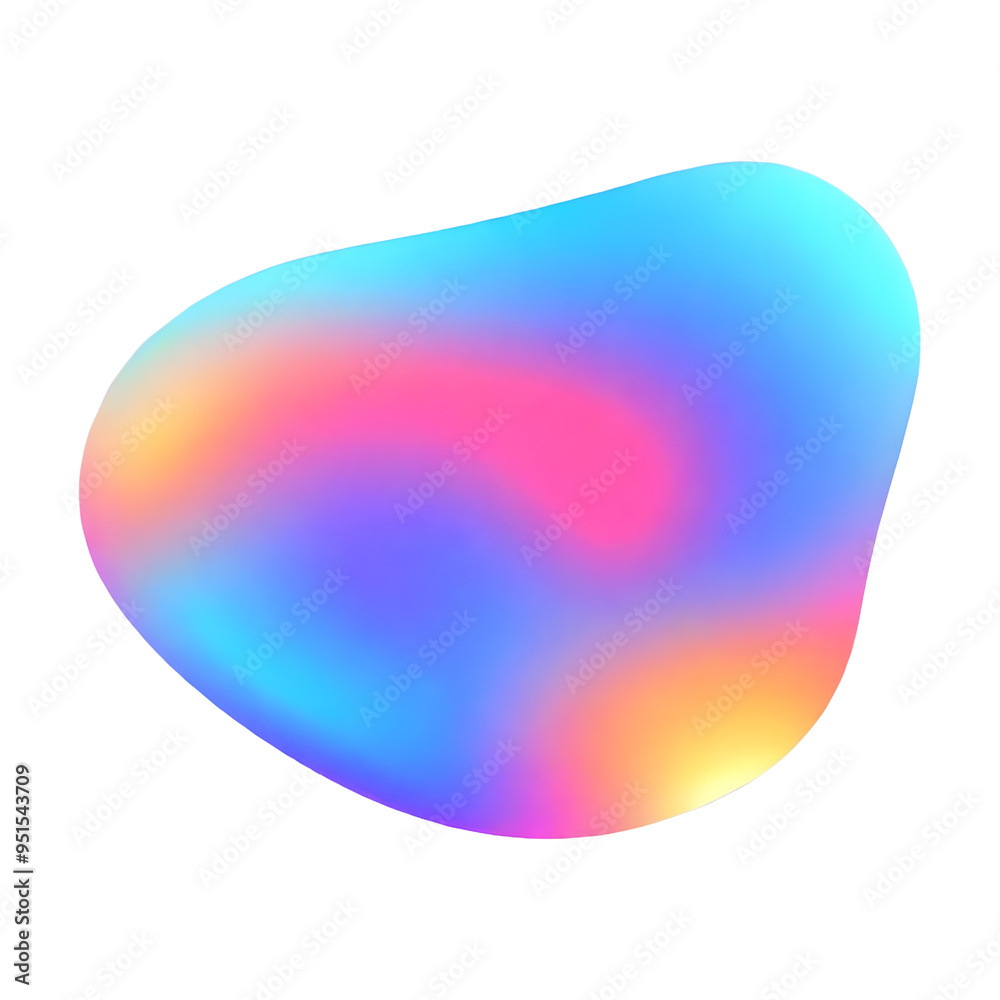 modern holographic abstract gradient shape graphic element on transparent background modern holographic abstract gradient shape graphic element on transparent background