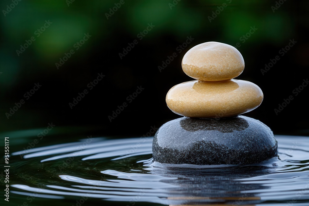 Serene composition of stacked stones on calm water, symbolizing balance and tranquility in nature. Serene composition of stacked stones on calm water, symbolizing balance and tranquility in nature.