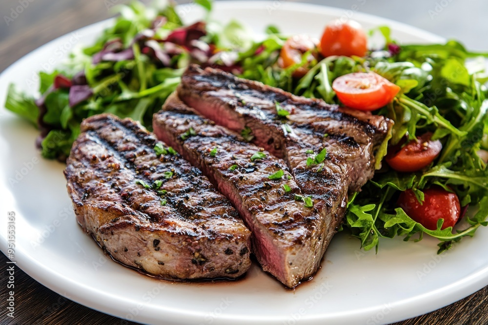 Grilled Steak with Salad Grilled Steak with Salad