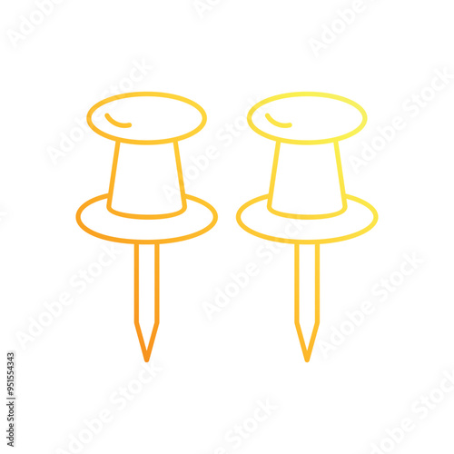 Board Pins vector icon