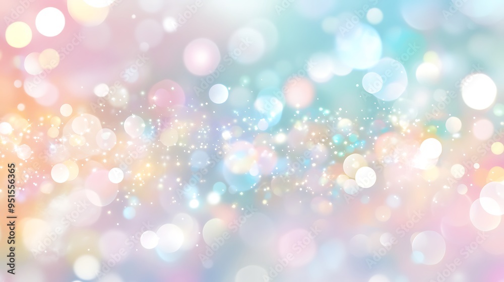 A soft, pastel-colored bokeh background with a large, clear area for text A soft, pastel-colored bokeh background with a large, clear area for text