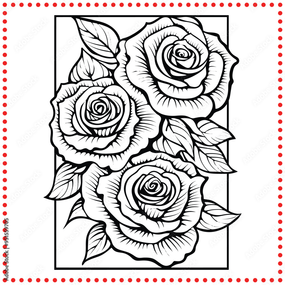 Elegant Floral Rose Vector Great for Valentines Day Gifts, Romantic Decor, and Beauty Branding Elegant Floral Rose Vector Great for Valentines Day Gifts, Romantic Decor, and Beauty Branding