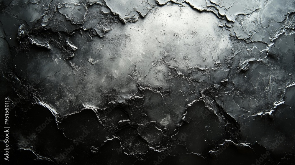 Abstract Black Textured Surface Generative AI Abstract Black Textured Surface Generative AI