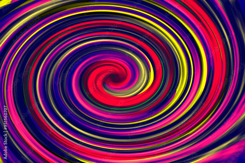 red and yellow spiral