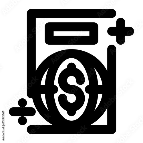 gaap, general, accounting, accepted, principal outline icon