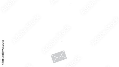 mail icon motion graphic for marketing