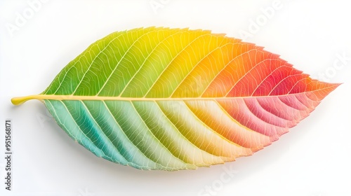 Colorful Leaf Macro Photography Nature Background