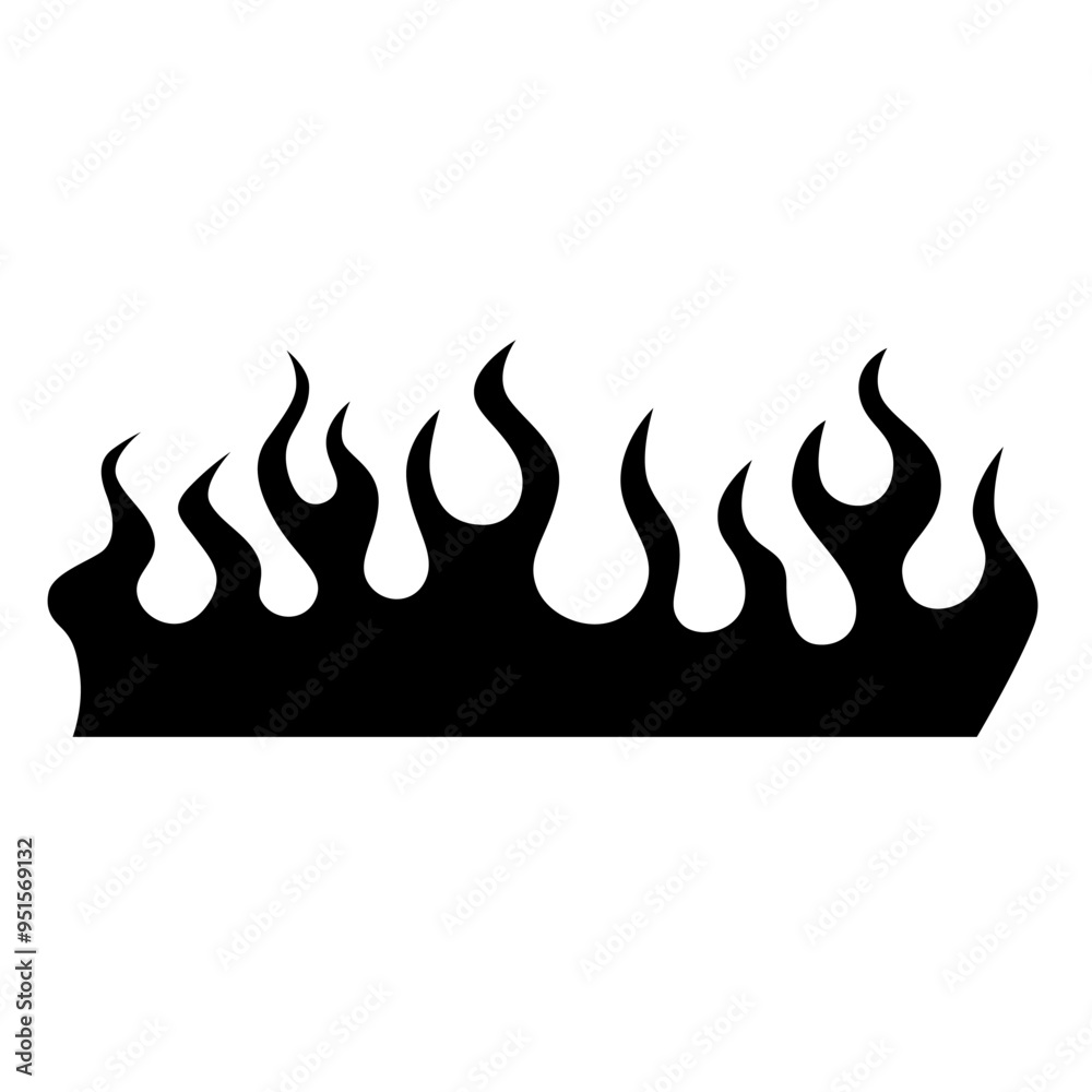 Flame tattoo tribal design sketch. Fire tattoo. Flame tattoo tribal design sketch. Fire tattoo.