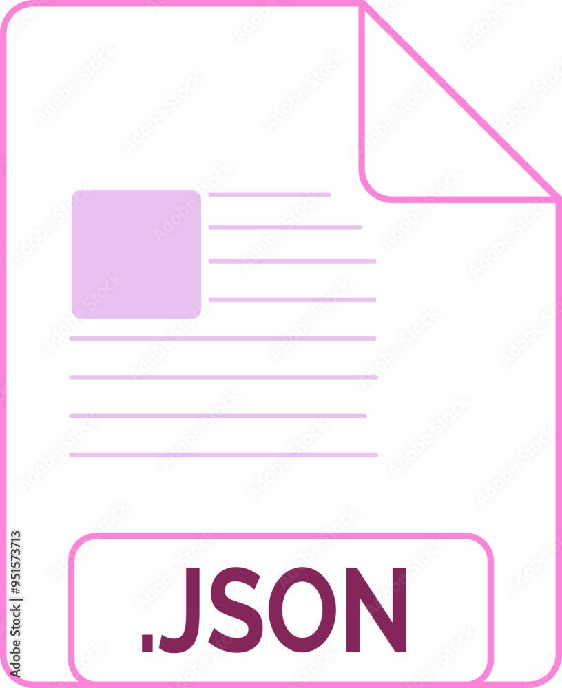 JSON File icon little lines outline JSON File icon little lines outline